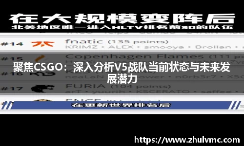 聚焦CSGO：深入分析V5战队当前状态与未来发展潜力